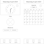 Low-fidelity wireframes klein